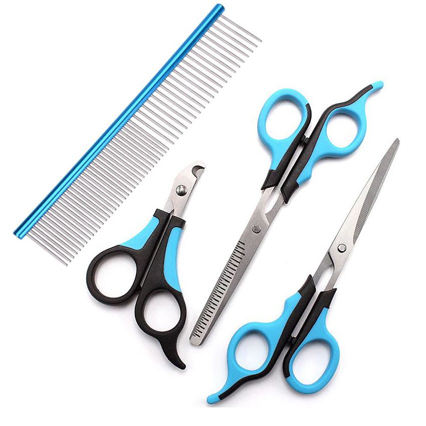 Dog and cat grooming scissors kit