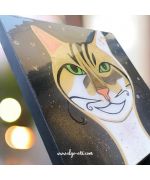 Pintura de gato personalizada