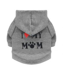 Pull J'aime ma maman pour chien - gris