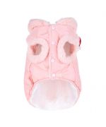 pink dog coat