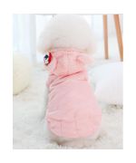 abrigo de perro rosa