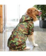 Traje impermeable para perros grandes - camuflaje