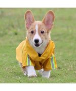 Waterproof furry dog coat