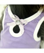 buy t-shirt for female dogs purple rhinestone romantic style cheap very pretty in Paris, Nancy, Marseille, Metz