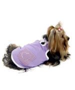 buy t-shirt for female dogs purple rhinestone romantic style cheap very pretty in Paris, Nancy, Marseille, Metz