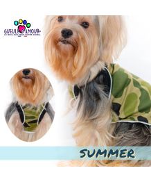 Camiseta de tirantes de camuflaje para perros y gatos