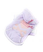 Waterproof clothing for dog pink purple chic class with rhinestones very cute comfortable rain wind snow