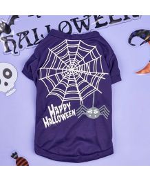 Camiseta Perro y Gato Araña - Halloween