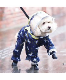 Traje impermeable para perros Arnés incorporado - Unicornio