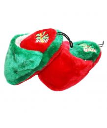 Plush Christmas slipper for dogs and cats