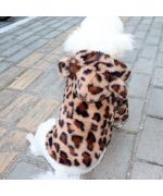 leopard dog coat