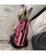 dog coat pink fashion integrated harness