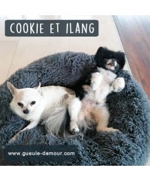 Panier pour chien et chat grand confort - Gris