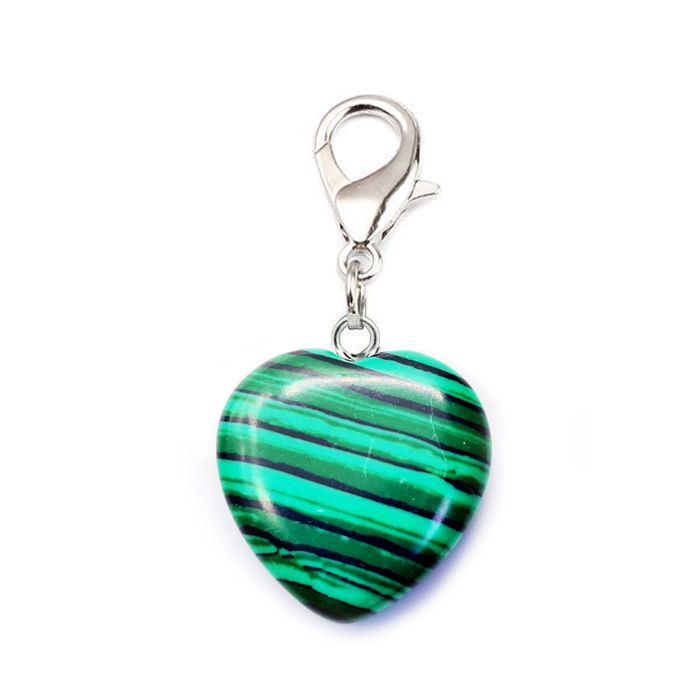 Pendentif pierre malachite