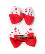 barrette pour chien rouge