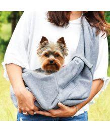 Dog carrier bag with shoulder strap