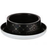 Black and gold design dog bowl delivery Nancy Metz Paris Monaco Rennes Nante Grenoble Montpellier Marseille