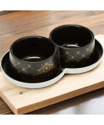 double luxury dog bowl