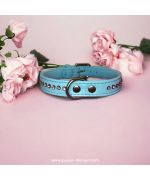 blue rhinestone collar for small dog