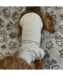 Sailor stretch dog and cat sweater - gray and white