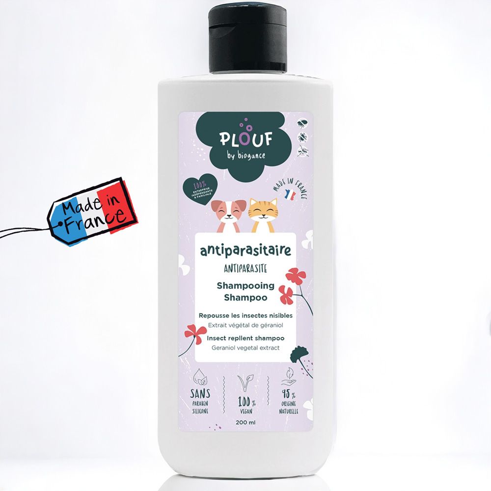 Shampooing anti puces pour animaux