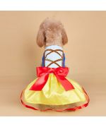 costume pour chien blanche neige