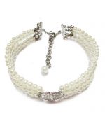 river-of-pearl for small dog and cat collar chihuahua, yorkshire, pinsher, poodle, bichon..Delivery store in paris..