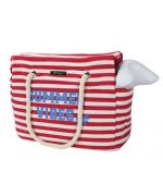 Bolsa de transporte para perros de color rojo marino