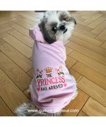 Princess dog sweater with tie