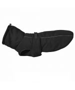 black waterproof dog coat
