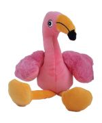 Juguete de peluche para perro con forma de flamenco rosa