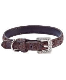 Collar for dogs soft brown (20 to 41 cm)