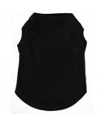 Tank top for dog, plain black Mouth of Love