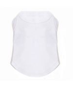 plain white t-shirt for dogs to personalize with first name, surname, photo at a discount price on original pet shop