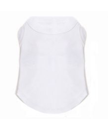 Camiseta de tirantes blanca lisa para perros y gatos Boca de Amor