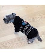 Jersey con capucha de pedrería para perros y gatos de la marca Gueule d'amour en oferta en nuestra tienda de moda para animales