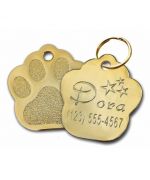 Pendentif à graver pour chien chat en forme de patte pas cher, livraison paris, lyon, marseille, vichy, grenoble, marseille...