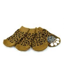 Chaussettes pour chien léopard