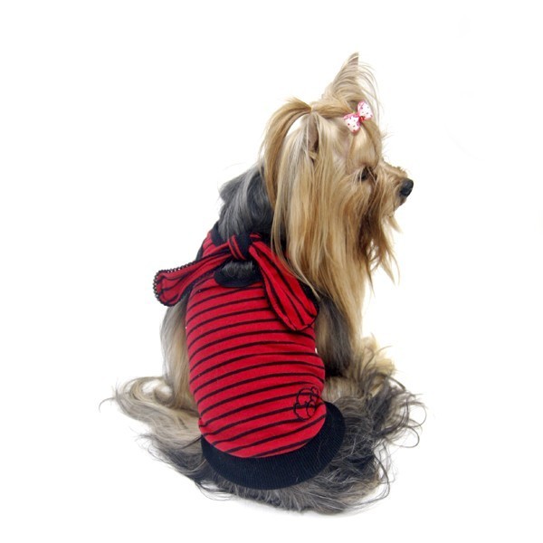 sailor dog t-shirt for chic and trendy Breton dog fashion brittany stripe for dog and cat cheap pet shop