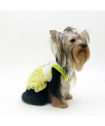 buy a dog dress with rhinestones, sequins and rhinestones for small and large breed dogs and cats on trendy pet shop