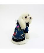Abrigo vaquero para perro niña muy trendy y a la moda: shitzu, bichon, jack, bulldog francés, shapei...