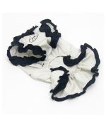 T-shirt pour chien blanc et noir avec froufrou motif papillon pas cher sur boutique chienne pas chere design gueule d amour