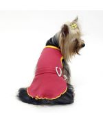 Vestido de pedrería para caniche, westie, bulldog francés original y tierno en nuestra tienda online para animales boca de amor