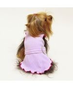 girl dress with ruffles for female dog for summer with crystal rhinestones for birthday gift, party, cocktail... at gueule