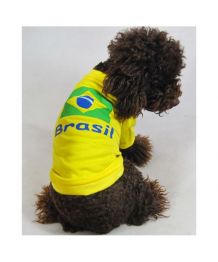 Camiseta de fútbol para perro - Brasil