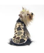 Camiseta de tirantes camuflaje para perros y gatos barata original razas pequeñas y grandes: chihuahua, sharpei, bulldog,
