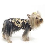 Camouflage outfit for small and large dogs: original t-shirt for Christmas, birthday, party, surprise gift...