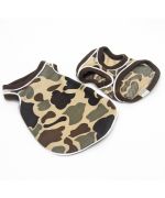 cheap khaki camouflage animal t shirt for original and unique gift on pet shop for small and large breed dogs