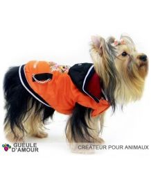 Manteau imperméable pour mini chien Old School