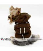 Habit d'huver pour chien manteau pour la neige chihuahua yorkshire bichon jack russel king charles bouledogue francais carlin